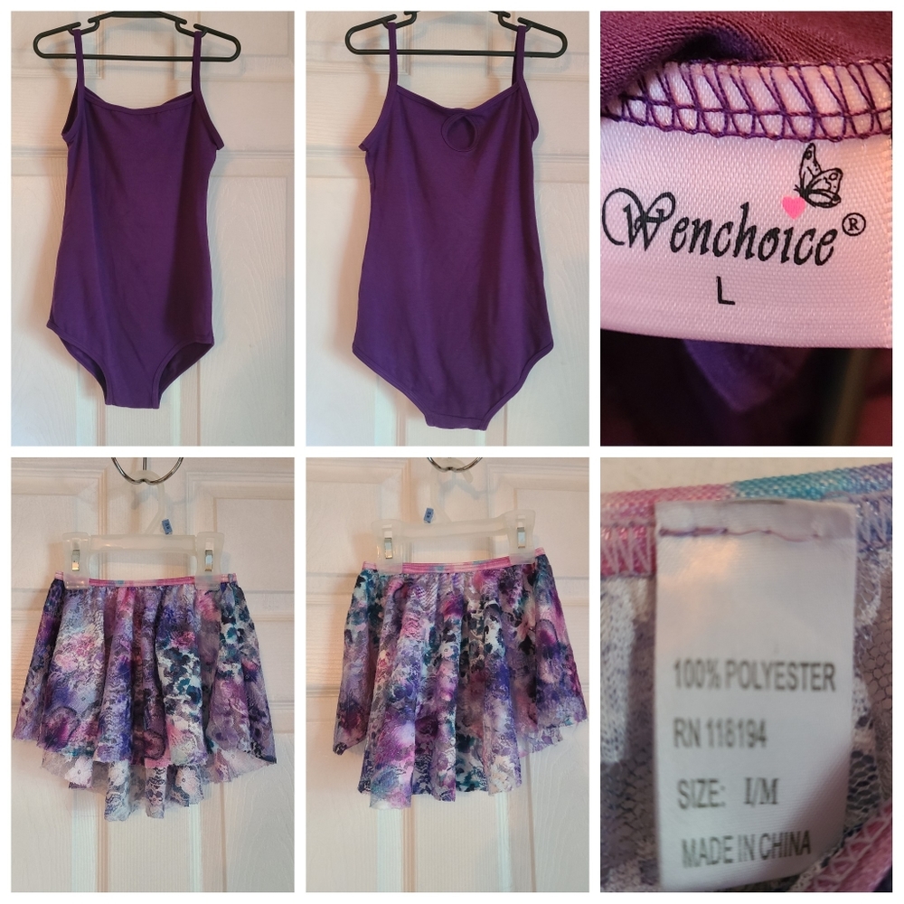 Girls leotard and skirt
